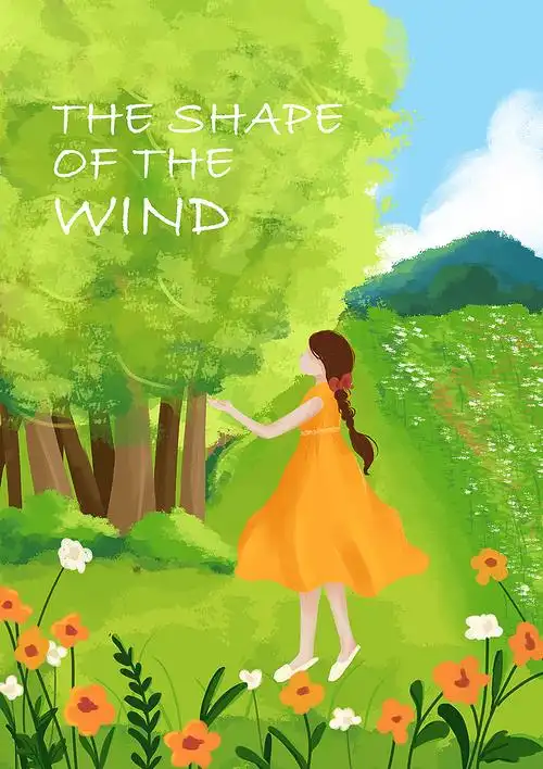 插画创作习作唯美超现实水彩手绘卡通鼠绘彩铅抽象森系少女插画表情