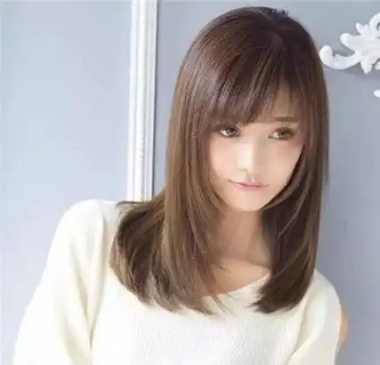 女生直发内扣梨花头甜美又吸睛_梨花头_女生发型大全