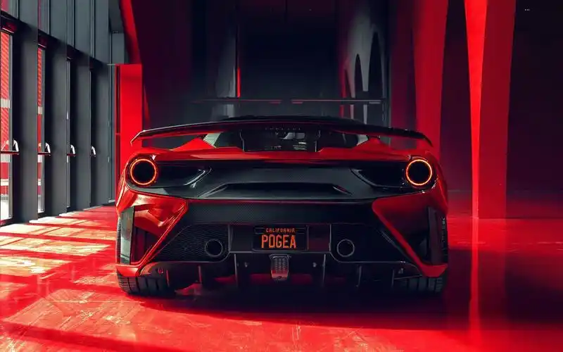 超酷红色个性跑车壁纸_张扬个性的跑车