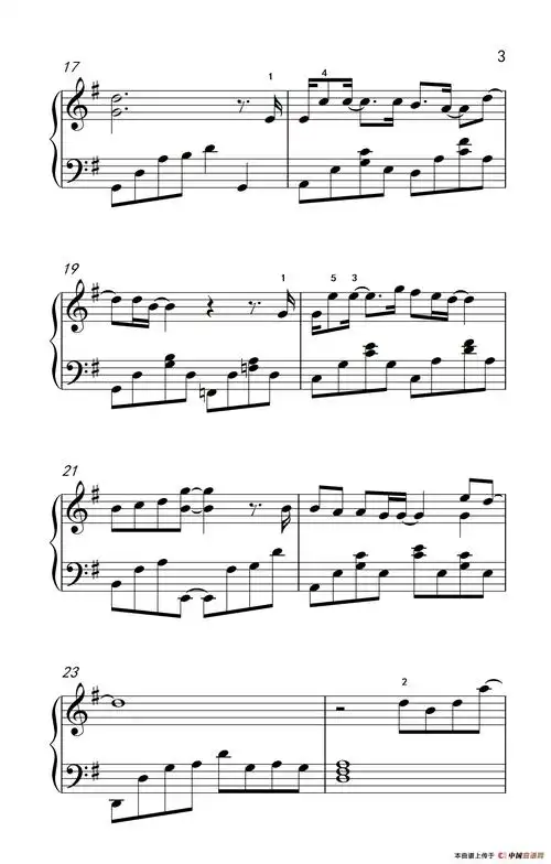 陪你走到底 - 钢琴谱 - 歌谱简谱大全