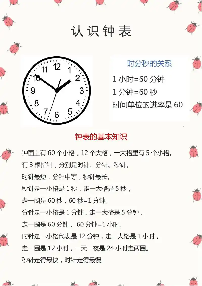 钟表和时间的学习,认识知道整点和半点#一年级 #数学 #时间 - 抖音