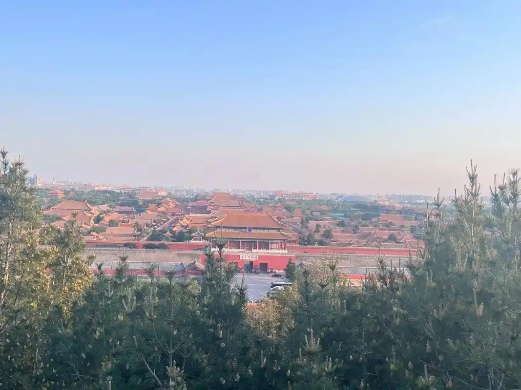 故宫 景山公园鸟瞰故宫全景. - 抖音