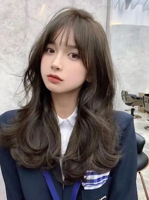 2021新发型中长发发型韩式气垫烫