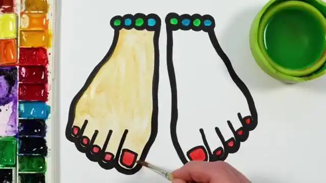 儿童简笔画绘画教学小脚丫零基础学宝宝简笔画入门