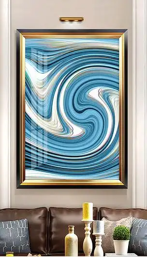 现代简约抽象艺术天空北欧亲轻奢线条装饰画