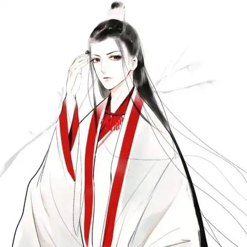 汉服长发古装美男子头像