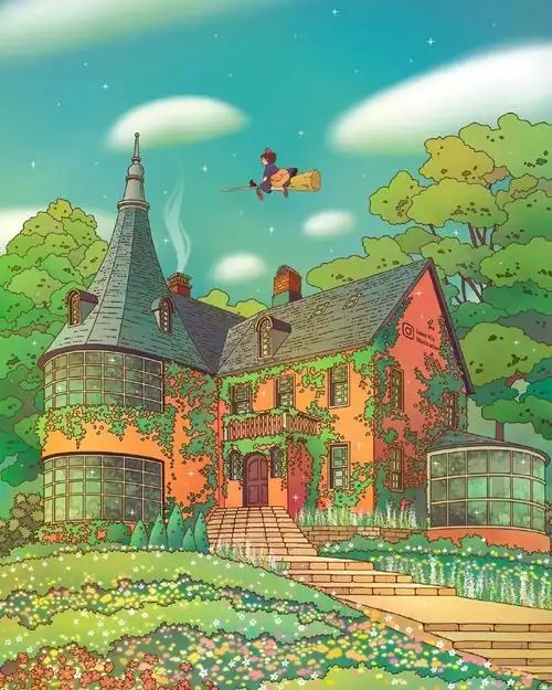 宫崎骏场景插画背景图 太治愈了 cr. 动漫头像