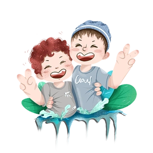 比耶手势卡通插画毕业季毕业照片卡通插画q版卡通可爱回族少女免抠png