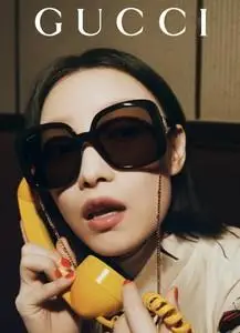 001人付款淘宝新款gucci墨镜鹿晗倪妮同款马衔扣方形古驰太阳眼镜超大