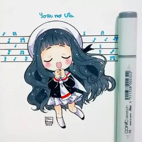 18岁小姐姐笔下q萌的二次元简笔人物 q版动漫人物 二次元 萌系少女 -