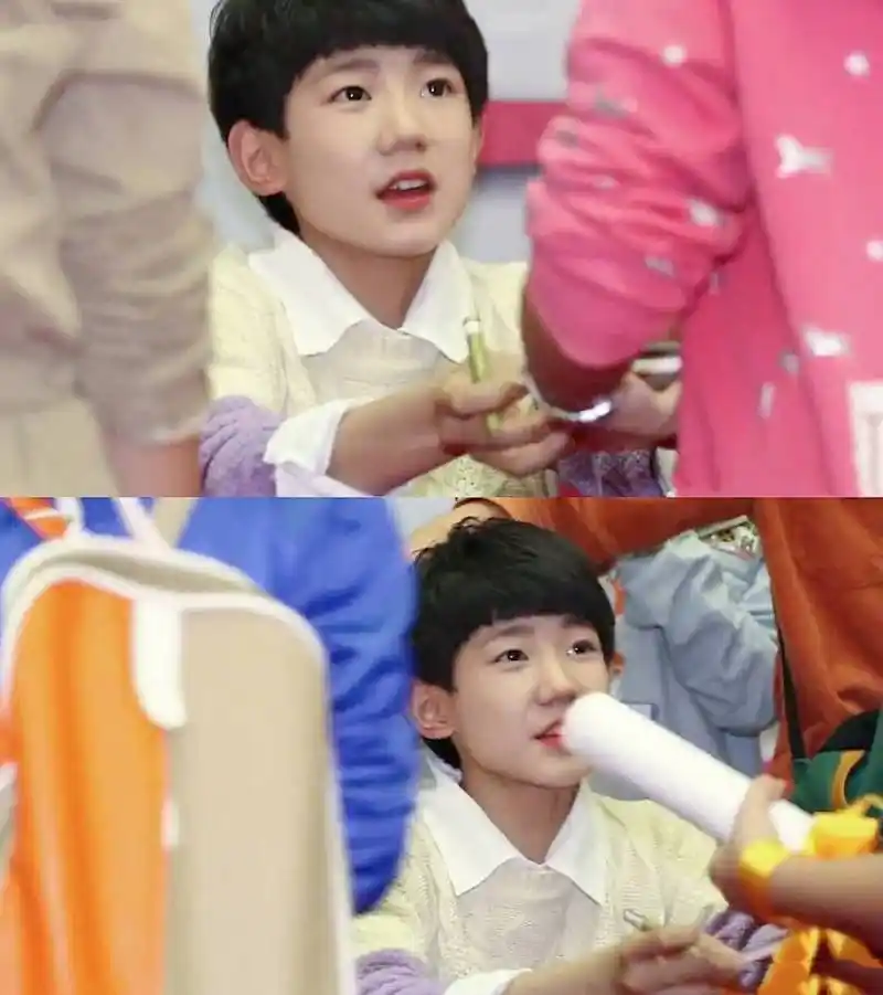 【王源童年修复照】   明星童年修复照,怎么可以没有我们小肥.