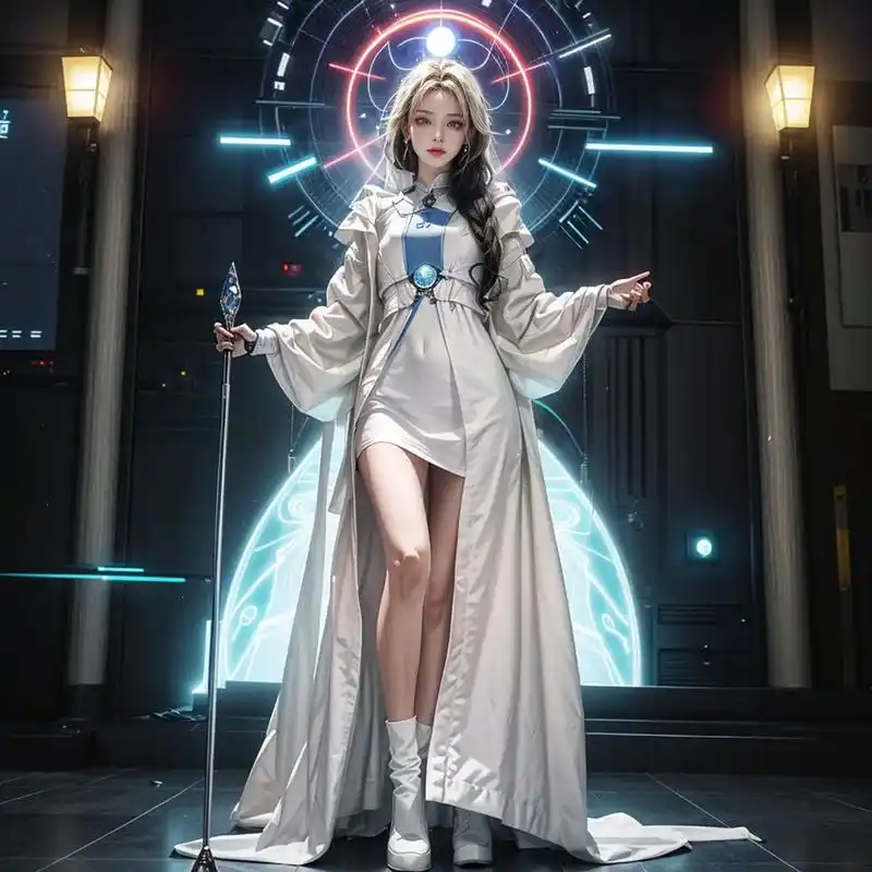 是你喜欢的女祭司嘛.赛博祭司#高清图片 #欢迎取图 #二次元 - 抖音