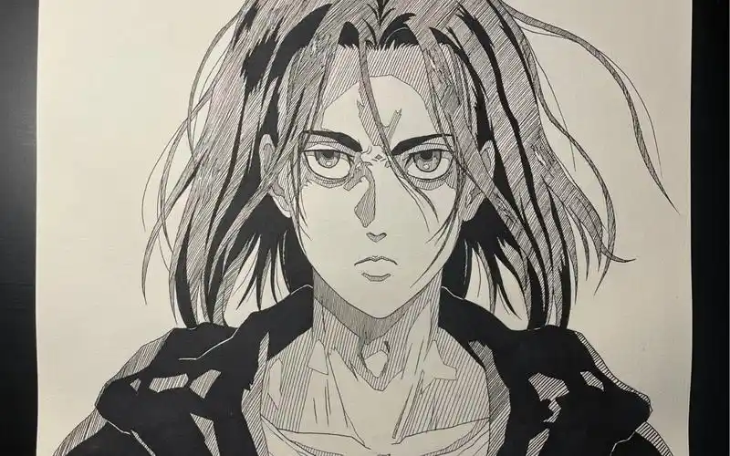 进击的巨人 艾伦耶格尔手绘