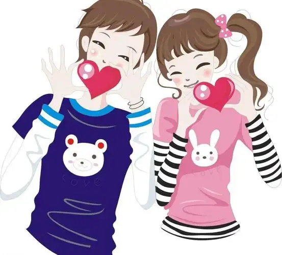 情侣,矢量素材,爱情,龙凤呈祥,卡通人物,老公老婆,动漫情侣人物,动漫