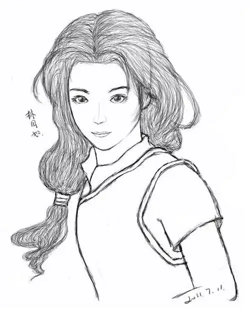 幽角tsubasa 的插画 林月如