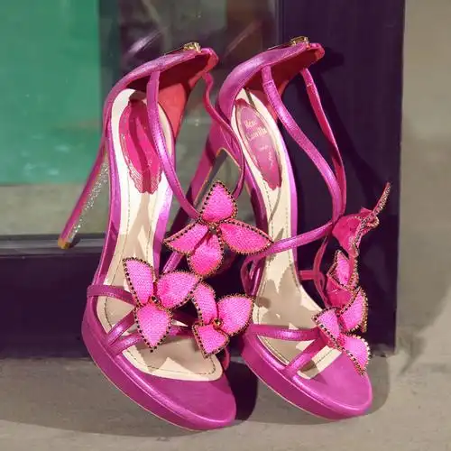 2013新款 欧美流行水钻鞋花朵 超高跟防水台夜店女凉鞋