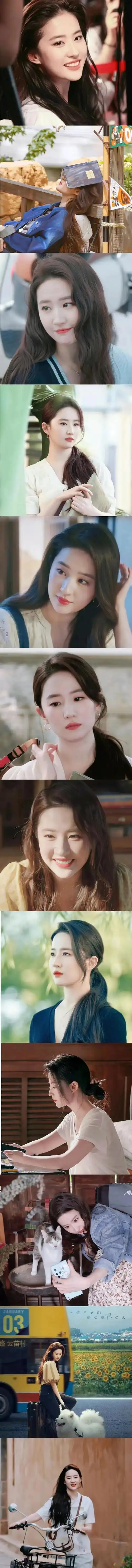 刘亦菲#  白秀珠～王语嫣～赵灵儿～小龙女～赵盼儿～许红豆～黄颐档