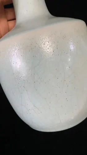 北宋汝窑"乙字款"盘口瓶,到代真品鉴赏