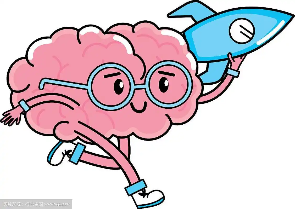 卡通可爱的大脑