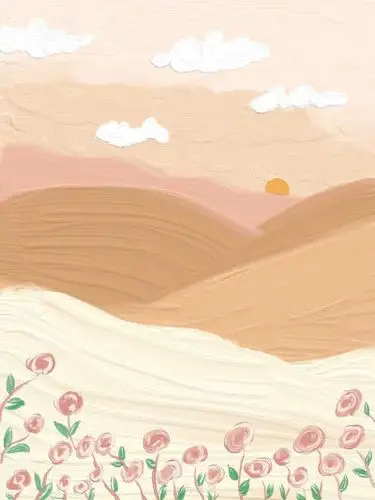 少女心壁纸/水彩油画壁纸 | 九绛风