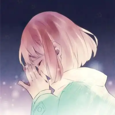 哭泣的头像二次元女生 伤感女生流泪图片