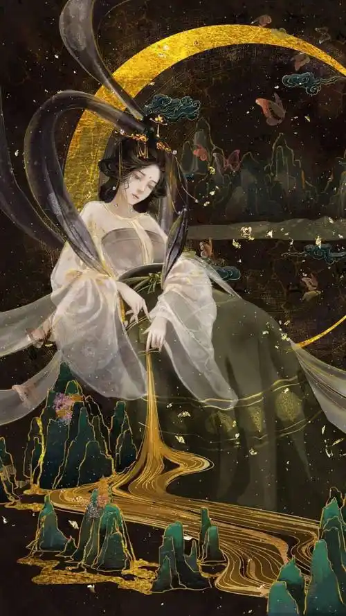 古风插画中的小仙女