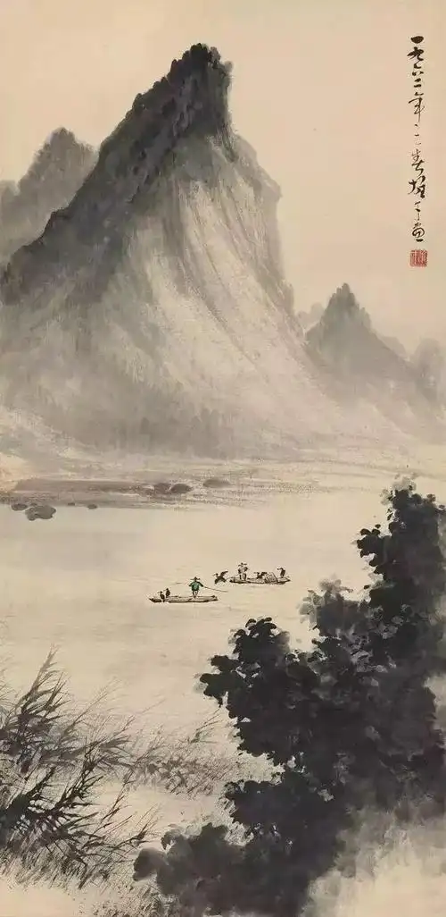 大师黎雄才高清精品山水画作品欣赏
