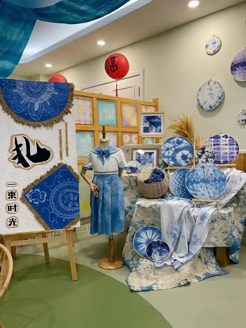 扎染 #幼儿园环创 #创意手工 #幼儿园大厅环创 #生活美 - 抖音