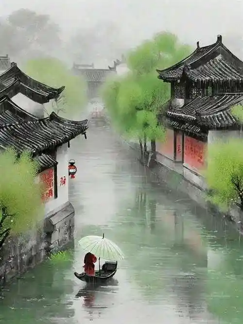 好美的江南烟雨!