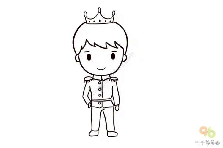 童话故事王子涂色画princecoloringpage