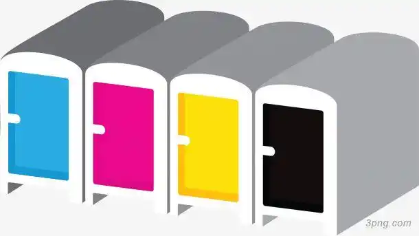 标签:三原色墨盒卡通三原色矢量盒子黑色风格