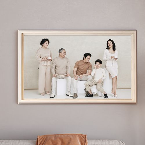 tuf4定 制洗家庭全家福照片冲印放大相框婚纱照挂墙儿童相片打印