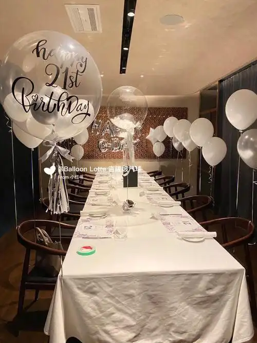 finedining餐厅气球布置