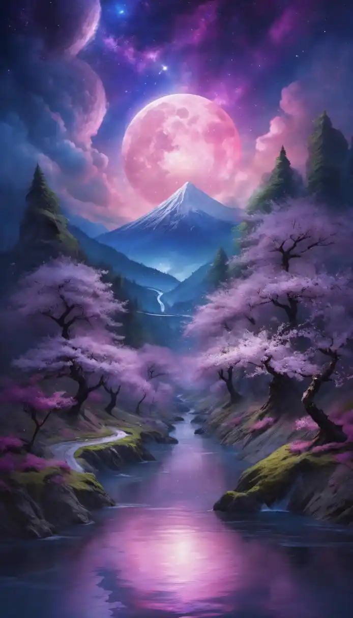 梦幻般ai绘画手机壁纸.ai绘画分享(11)#ai绘画# #无水印手机壁纸