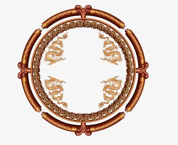 矢量中国龙边框png图片_高清png透明图片pic设计素材_墨鱼部落格