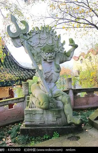 夜叉鬼雕塑