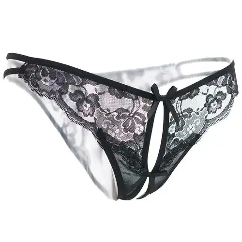 包邮性感蕾丝镂空透明火辣迷人诱惑镂空情趣内裤女士低腰三角裤