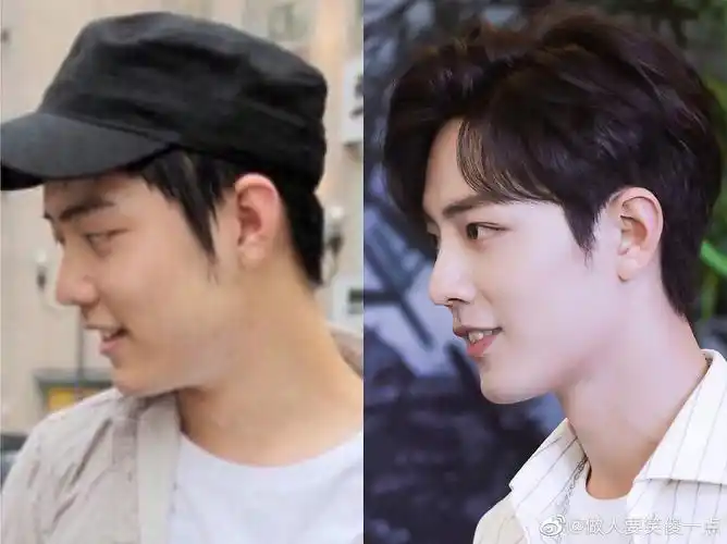 胖了确实不好看 谁都知道 肖战有事业心 现在努力减肥了 也有棱角了