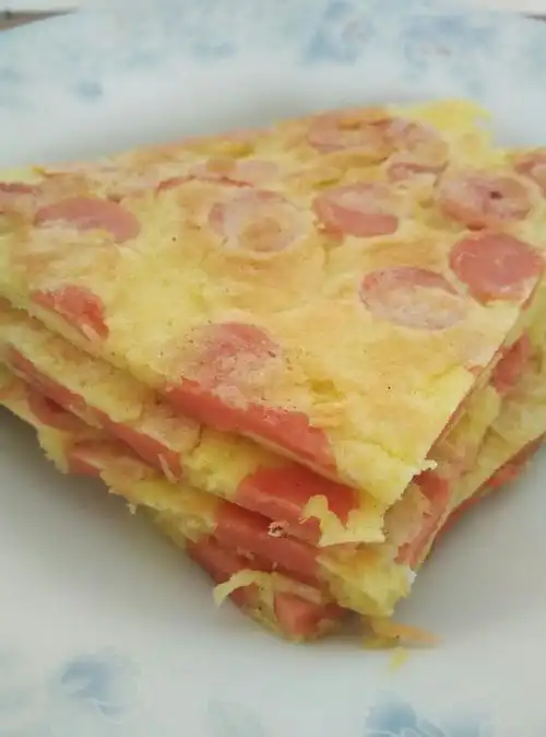 香肠鸡蛋饼