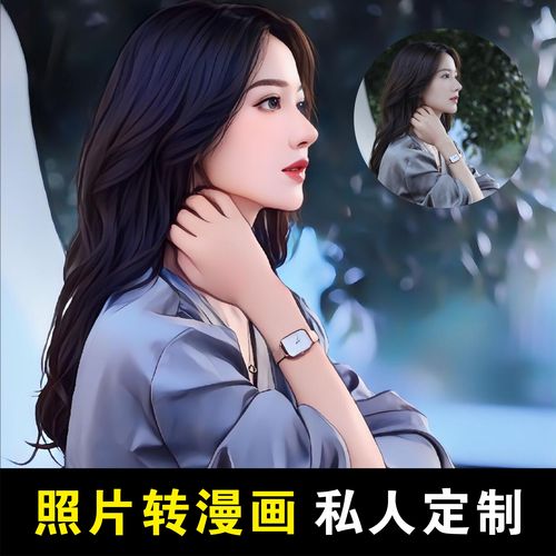 小红书抖音真人照片转漫画漫改头像定制手绘头像动漫头像女生头像