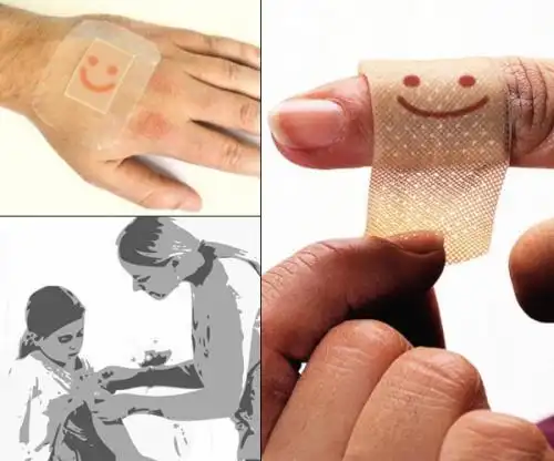 微笑的创可贴笑一笑不痛好得快