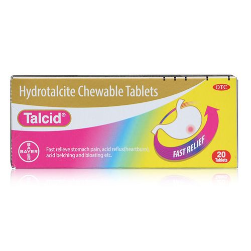 达喜 铝碳酸镁片0.5g*20片 胃药 咀嚼片 慢性胃炎胃痛胃酸多饱胀