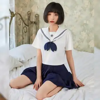 霏慕情趣内衣女樱花软妹日系水手服制服诱惑角色扮演学妹校服百褶裙