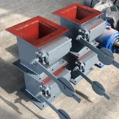 电动双层翻板阀520520电动重锤翻板阀重锤式锁风下料翻板阀品则