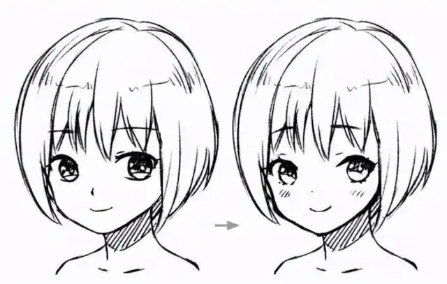 动漫人物面部的画法 - 动漫脸型图片 - 实验室设备网