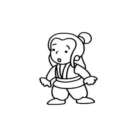 小书童简笔画法古装人物怎样画古代人物的简笔画清代名人简笔画古代