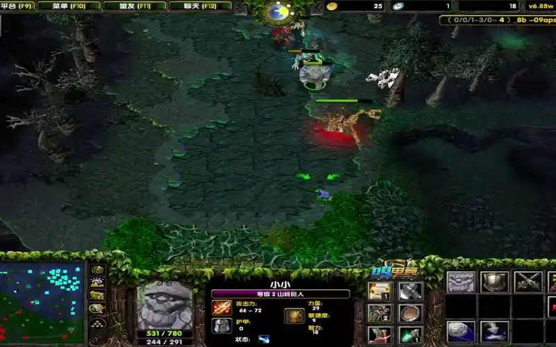 dota1 山岭巨人 小小 中规中距的小小