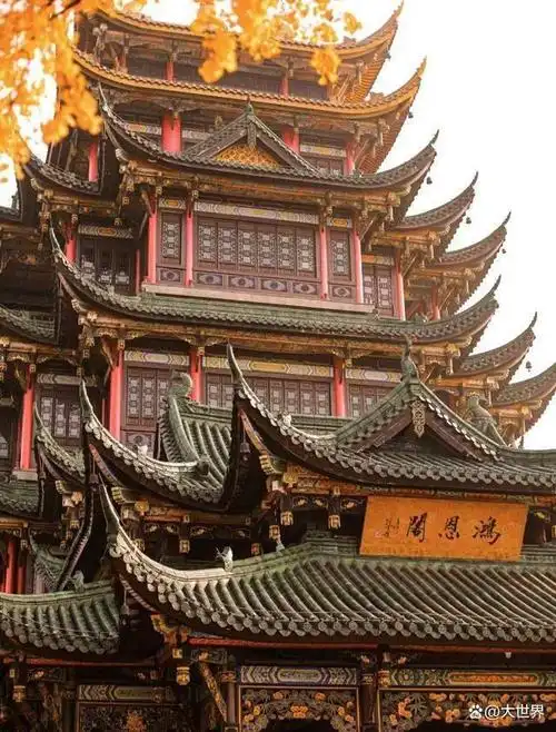 绝美鸿恩阁 古风建筑 唯美震撼 重庆主城最高观景台