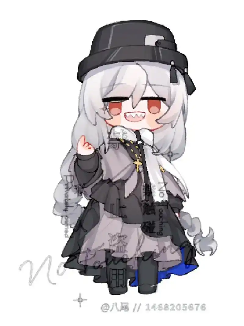 一些全身小人(表情包版)p1#幽灵鲨p2 #银灰 #明日方舟 - 抖音