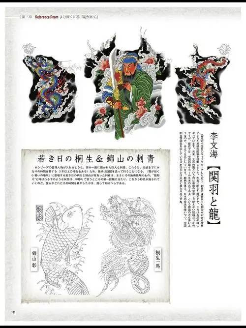 如龙系列角色的纹身